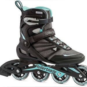 Adult Women’s Rollerblade Zetrablade Fitness Inline Skate Black & Blue Size 7